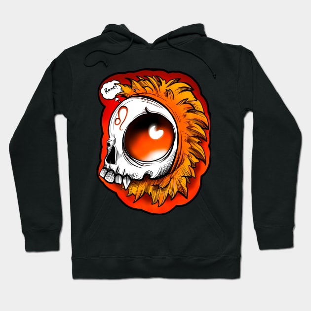 Leo skull Hoodie by Sing-Toe-Wrote 